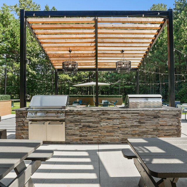 The Waterford Morrisville NC -  Amenity Lawn Area Grilling Stations