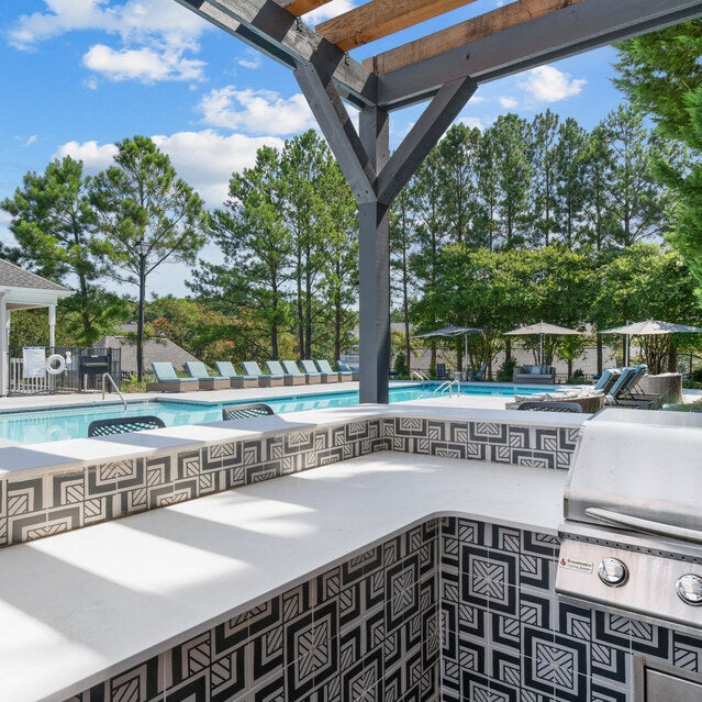 The Waterford Morrisville NC -  Grilling Area